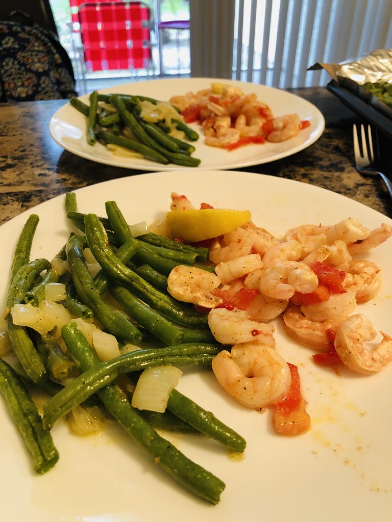 shrimp and veggies
