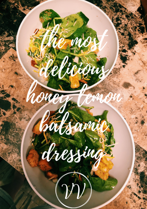 Honey Lemon Balsamic Salad Dressing Recipe for Summer!