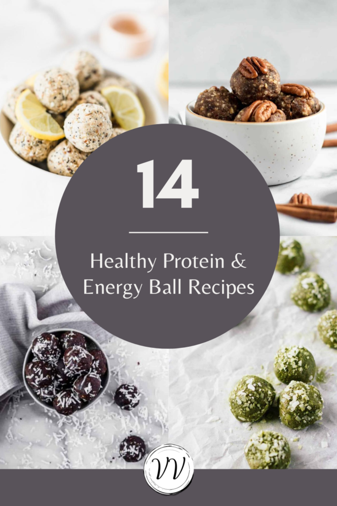 The best healthy snack! I'm sharing 14 delicious recipes for protein & energy balls that you can easily make at home (most are no bake). | Vitality Vixens Healthy Lifestyle Blog.