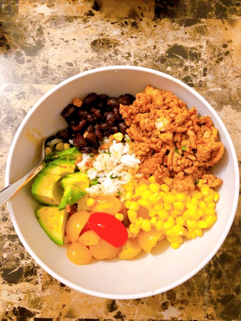 copycat Chipotle burrito bowl (easy!)  | If you're in need of some healthy lunch ideas - here are 5 of my go-to EASY lunch recipes that I have on repeat throughout the week! | Vitality Vixens Healthy Lifestyle Blog