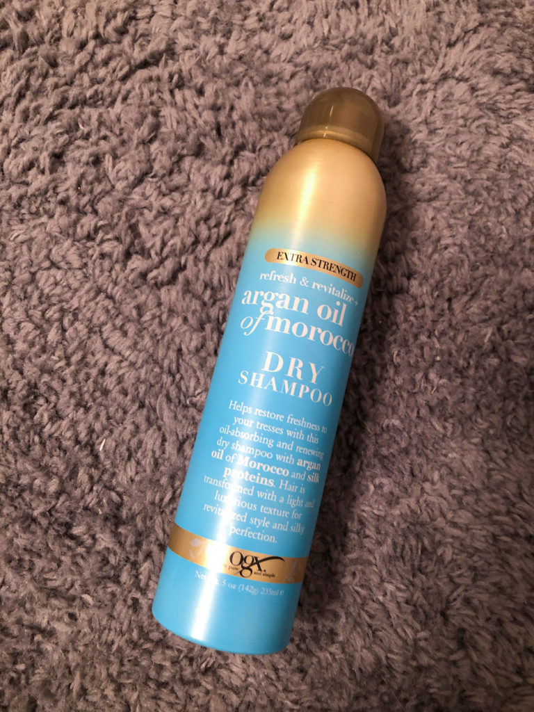 Argan oil dry shampoo  | For my curly girls looking for a natural curly hair routine - this is for you! I'm sharing my daily hair routine that's so easy to implement | Vitality Vixens Healthy Lifestyle Blog
