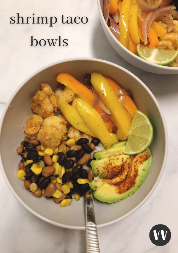Easy & Healthy Shrimp Taco Bowls (Pescatarian Recipe)