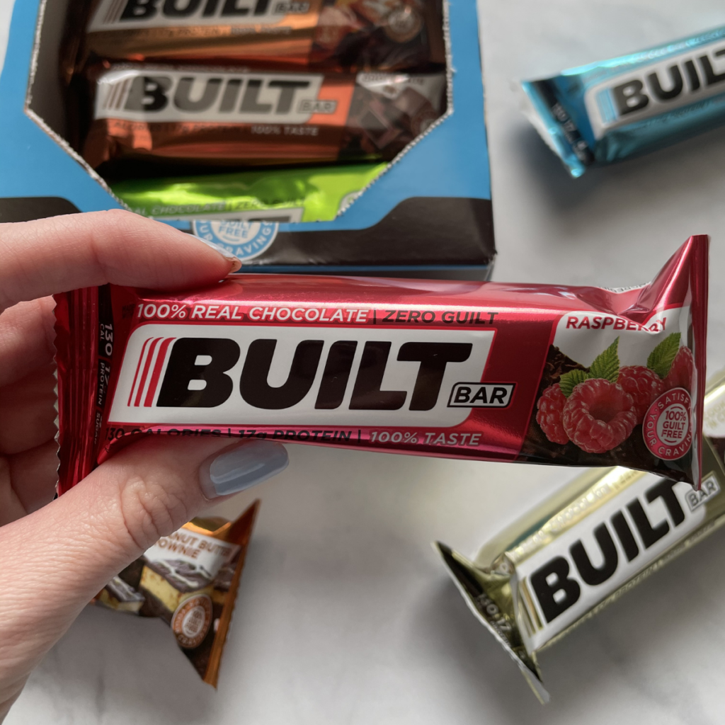 Raspberry Built Bar | We're back with another *brutally* honest review! Today, we're diving deep into a full Built Bar review and testing out the top 9 flavors. | Vitality Vixens Healthy Lifestyle Blog