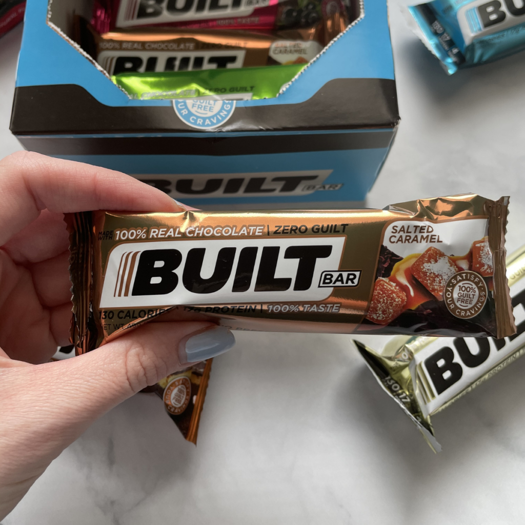Salted Caramel Built Bar | We're back with another *brutally* honest review! Today, we're diving deep into a full Built Bar review and testing out the top 9 flavors. | Vitality Vixens Healthy Lifestyle Blog