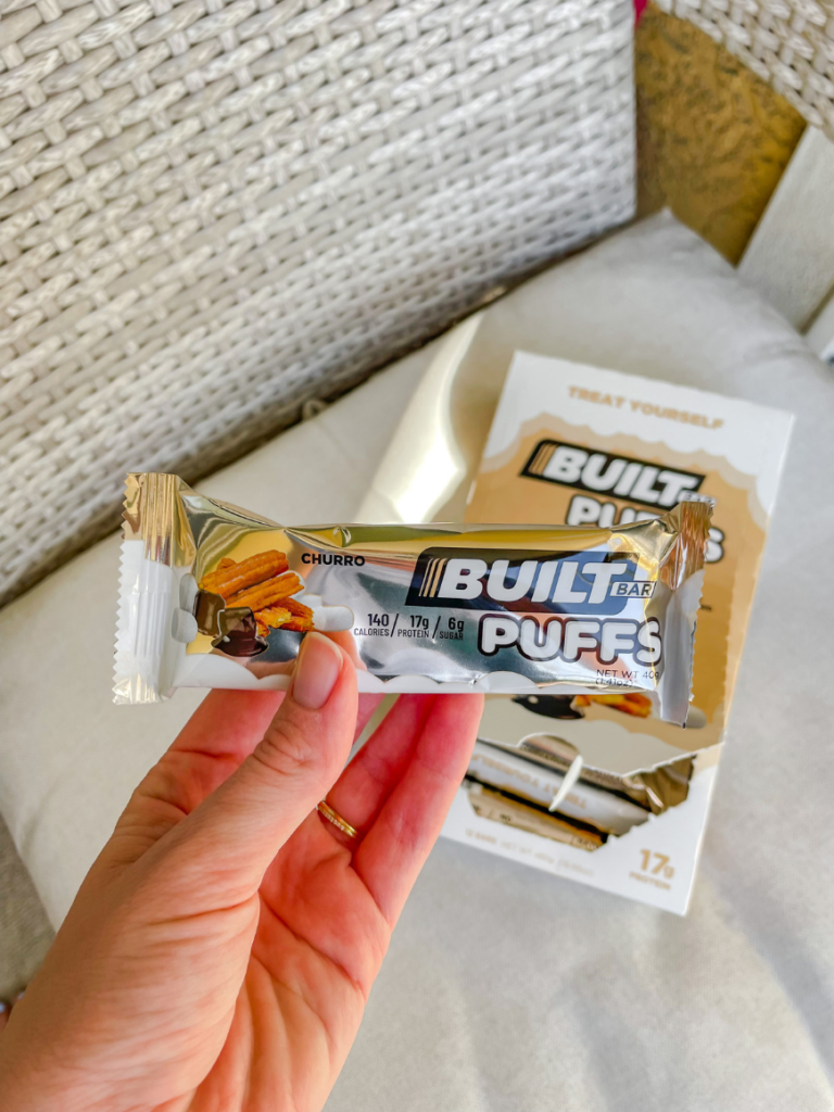 Built Puffs Churro | Sharing our honest opinions on the latest protein bars from Built Bar: the Built Puffs! These are more like a chocolate covered marshmallow than a protein bar. | Vitality Vixens Healthy Lifestyle Blog