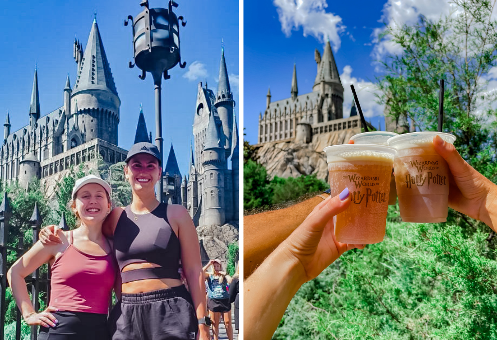 Take a trip with us to the magical Wizarding World of Harry Potter Orlando! We're drinking butterbeer and pumpkin juice, visiting Hagrid, and riding every ride known to man (or wizard.) | Vitality Vixens - Balancing Real Life with Health & Fitness