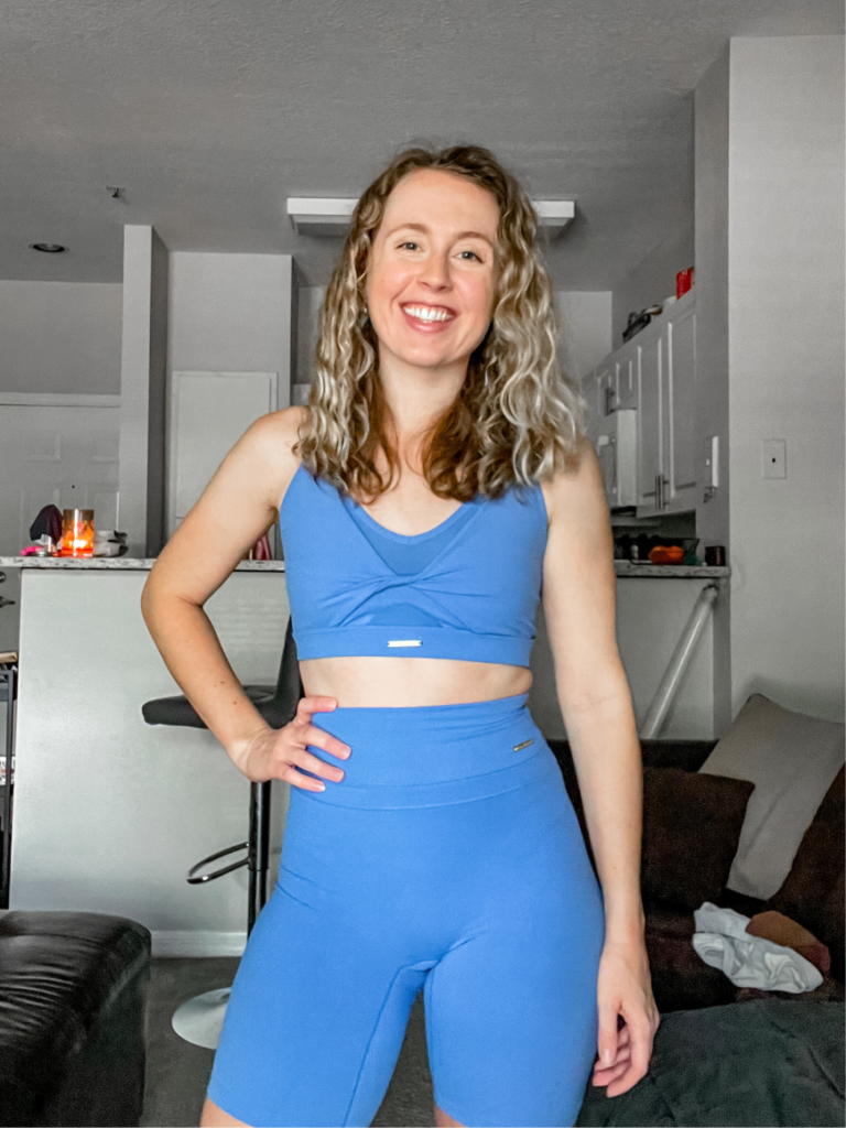 Gymshark OOTD Review: Whitney Mesh sports bra + Whitney Cycling shorts