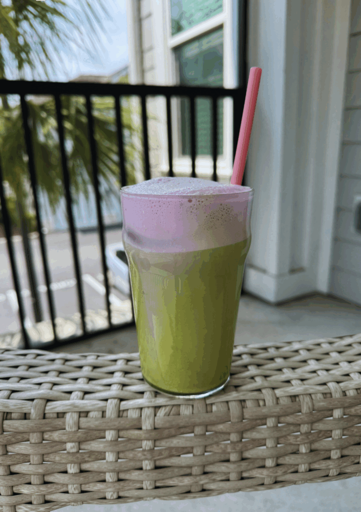 The BEST Lavender Matcha Iced Latte Recipe with Lavender Cold Foam | Vitality Vixens Healthy Lifestyle Blog