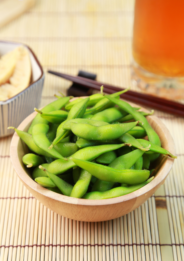 8. Edamame  | 15 Healthy Snack Ideas for Adults | Vitality Vixens Healthy Lifestyle Blog